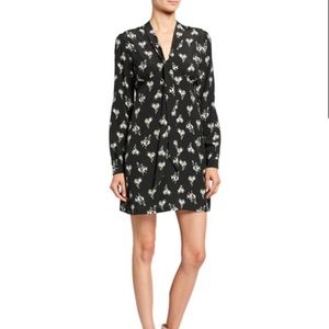 NWT Re/Done Neck Tie Equestrian Horse Print Dress